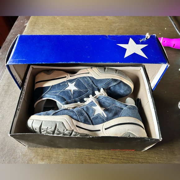 Converse Other - Converse Men’s One Star 2000’s Blue and White Suede Athletic Sneakers